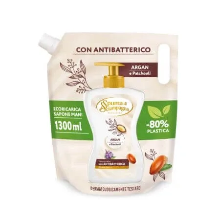 Rezerva sapun lichid, Argan si Patchouli, 1300 ml, Spuma di Sciampagna — preț și oferte