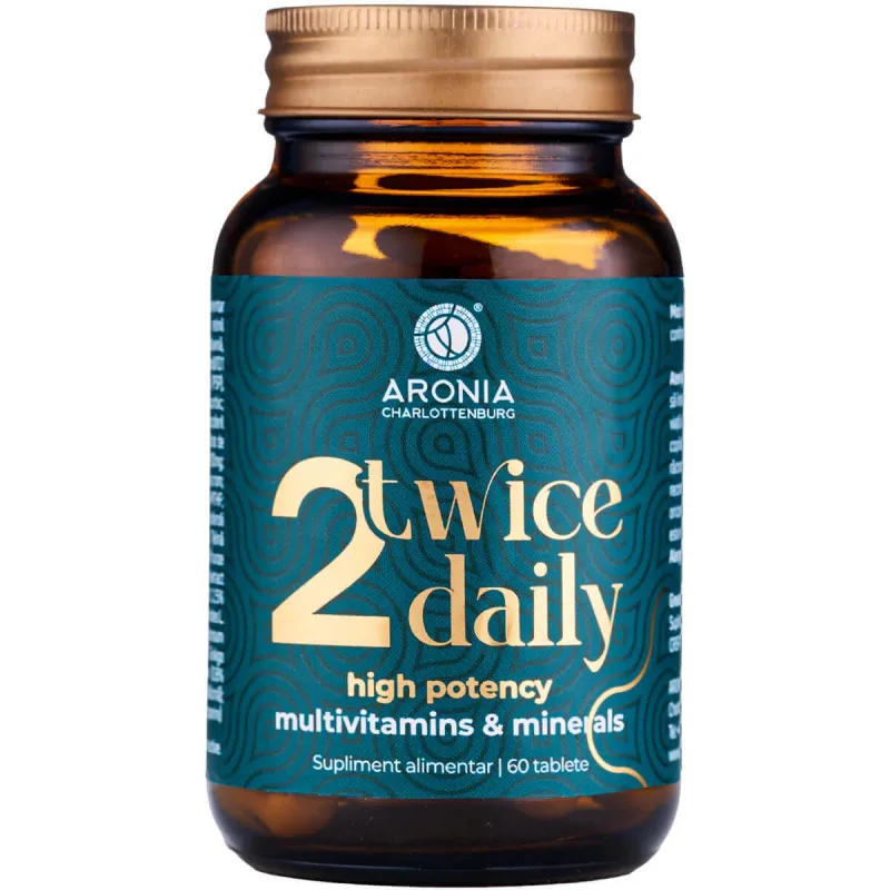 Twice Daily High Potency Multivitamins & Minerals — 36 de vitamine, minerale, antioxidanți și extracte naturale pentru un suport complet al organismului Aronia Charlottenburg — preț și oferte