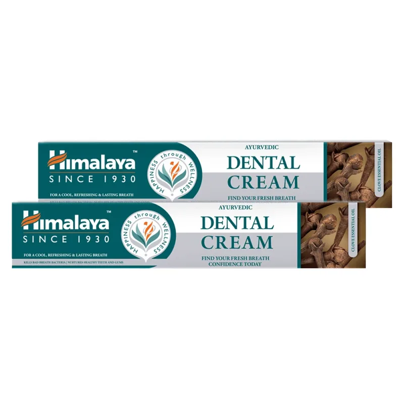 Set Himalaya Dental Cream, pastă de dinți cu ulei de cuișoare, 2 x 100 g — preț și oferte