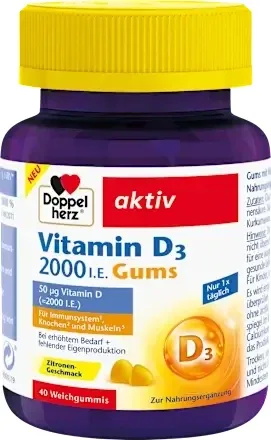 Doppelherz Aktiv Vitamin D3 2000UI Gums x 40buc — preț și oferte