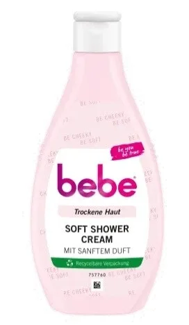 Bebe, el de duș moale și cremos, 250 ml