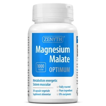 Magneziu Malat Optimum 1000 mg, 30 capsule, Zenyth — preț și oferte