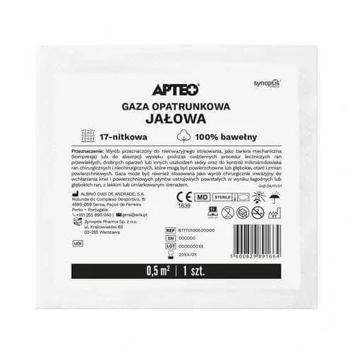 APTEO CARE pansament steril tifon 0.5m2 17n, 1pc — preț și oferte