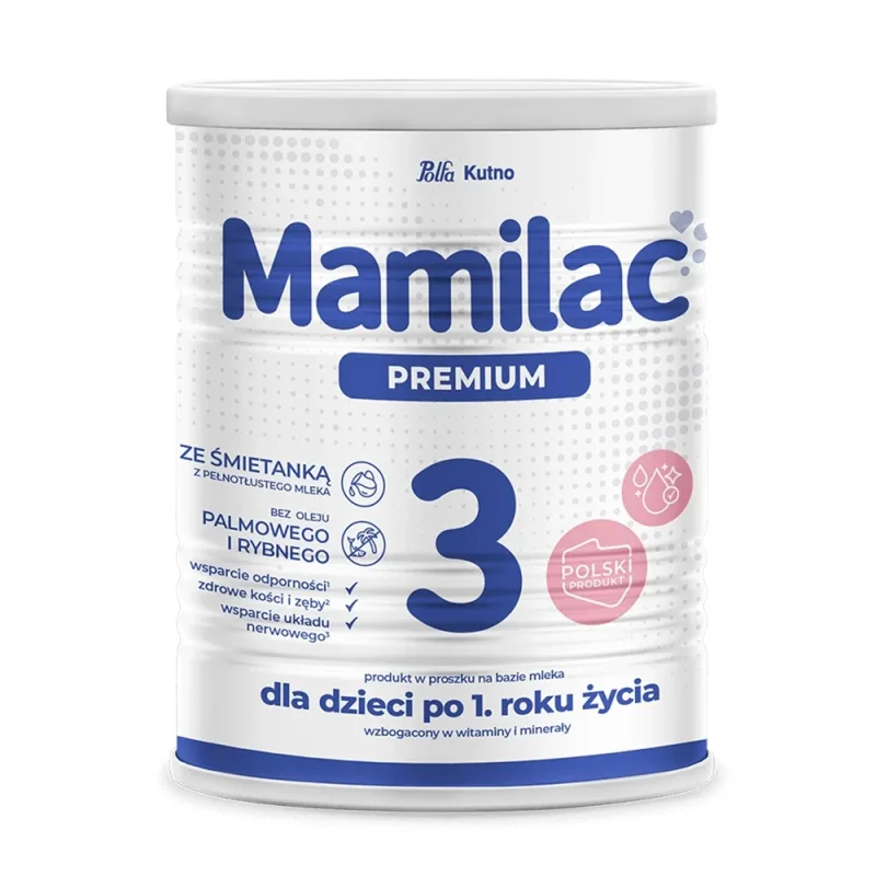 Mamilac Premium 3, produs praf pe bază de lapte, după 1 an, 400 g — preț și oferte