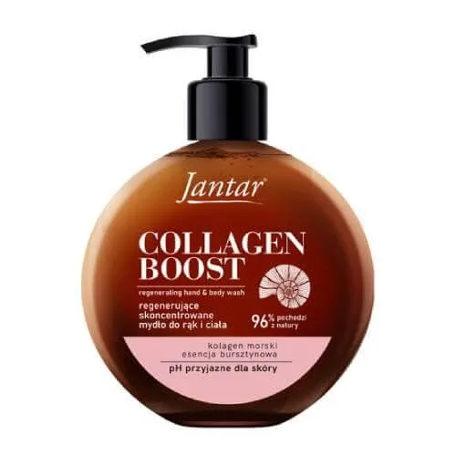 FARMONA Jantar Collagen Boost Săpun regenerant pentru mâini și corp cu esență de chihlimbar și colagen marin, 400 ml — preț și oferte