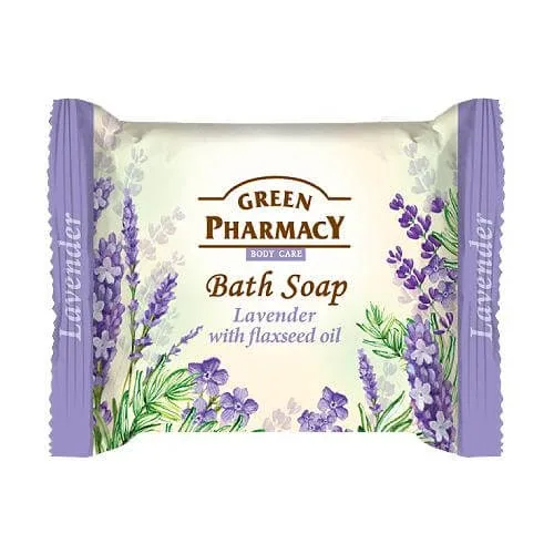 GREEN PHARMACY Săpun de lavandă și ulei de in - 100 g — preț și oferte