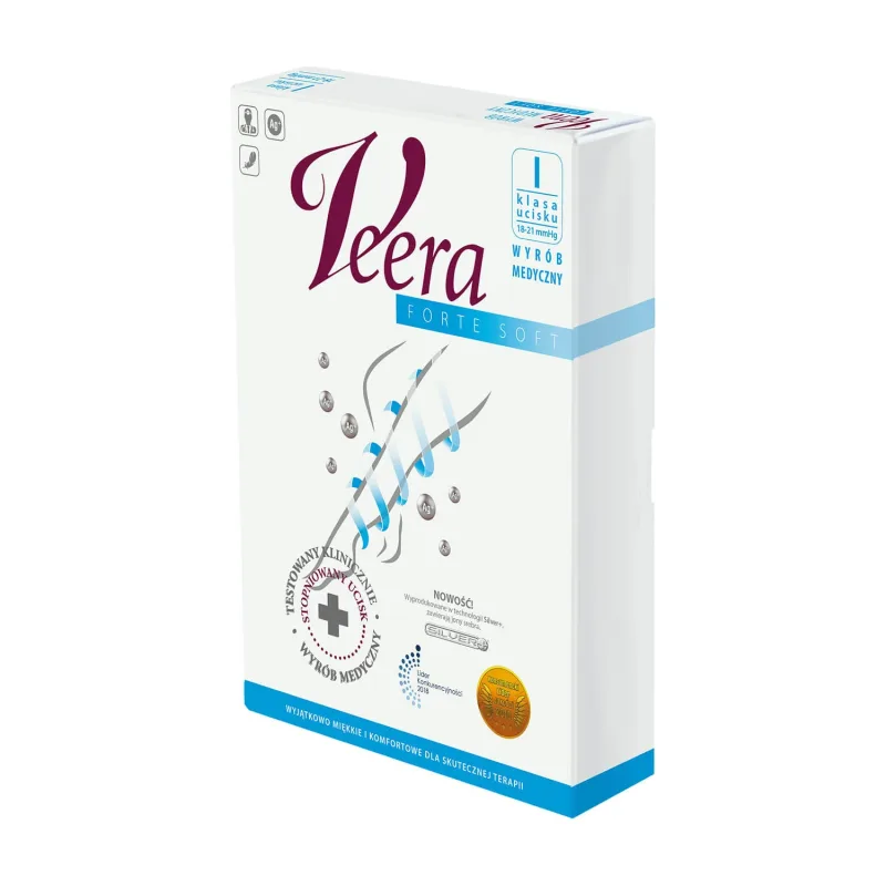 Veera Forte, șosete de compresie lungi până la genunchi, compresie de clasa 1, degete închise, mărimea 3, caramel — preț și oferte