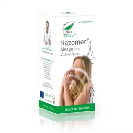 Spray nazal Nazomer Alergo Stop, 30 ml, Pro Natura — preț și oferte