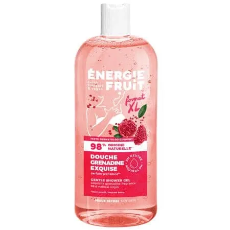 Gel de dus revitalizant cu grenadina pentru piele uscata, 500 ml, Energie Fruit — preț și oferte
