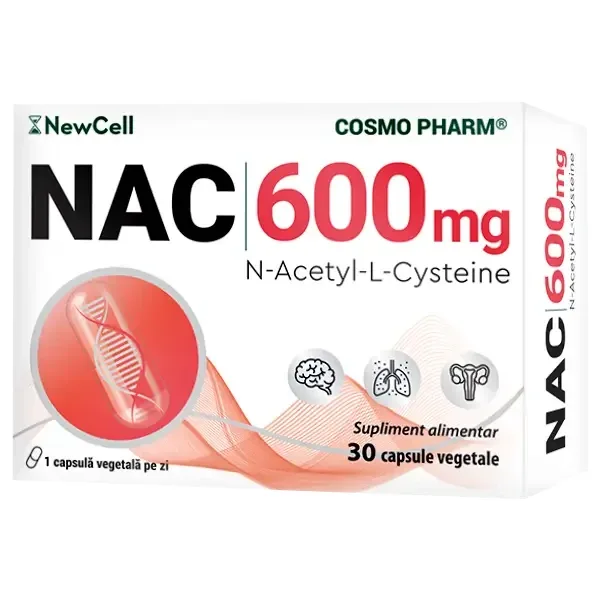 Cosmopharm NAC 600 mg x 30 cps — preț și oferte