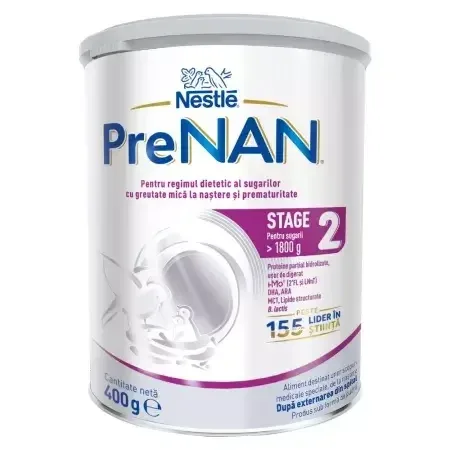 Formula de lapte praf Pre Nan Stage 2, 400 g, Nestle — preț și oferte