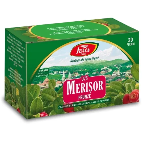 Ceai Merisor Frunze U75 – 20 plicuri Fares — preț și oferte