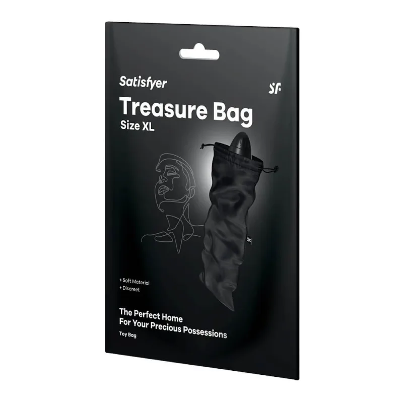 Satisfyer Treasure Bag Geantă pentru depozitarea gadget-urilor XL Negru — preț și oferte