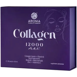 Collagen 12.000 Max, 30 flacoane x 30 ml, Aronia