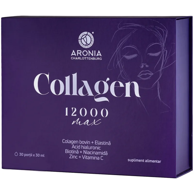 Collagen 12.000 Max, 30 flacoane x 30 ml, Aronia Aronia Charlottenburg — preț și oferte