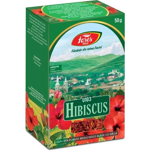 Ceai Hibiscus U103 – 50 g Fares — preț și oferte