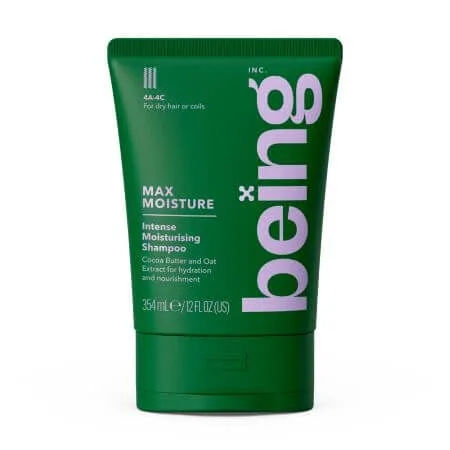 Sampon hidratare intensa pentru par uscat sau foarte cret, Max Moisture, 354 ml, Being — preț și oferte