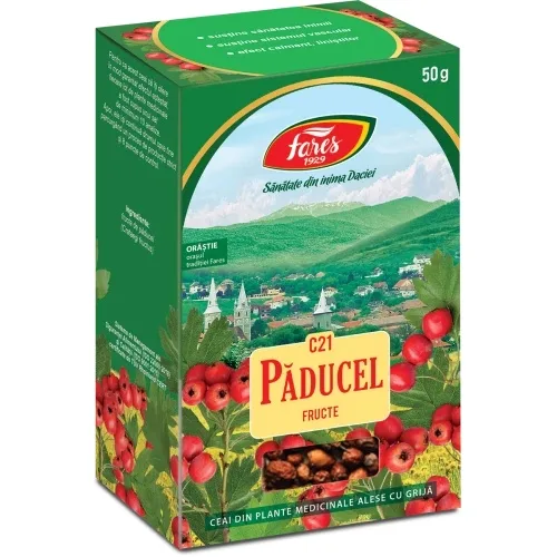 Ceai Paducel fructe C21 – 50 g vrac Fares — preț și oferte