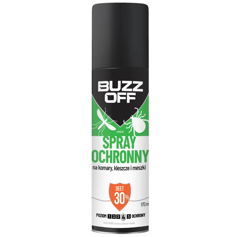 BuzzOff, lichid pentru țânțari și muște negre, DEET 30%, 170 ml — preț și oferte