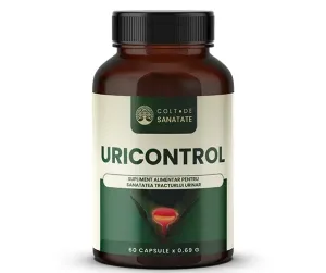 UriControl supliment slimentar pentru urinări frecvente, 60 capsule, Colț de Sǎnǎtate