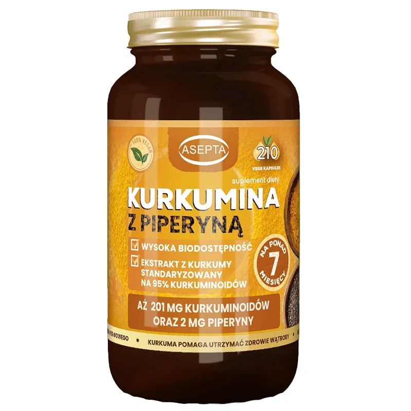 Curcumin cu piperină, 210 capsule — preț și oferte
