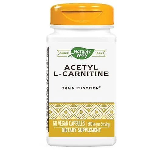 Acetyl L-Carnitine, 60 capsule, Natures Way — preț și oferte
