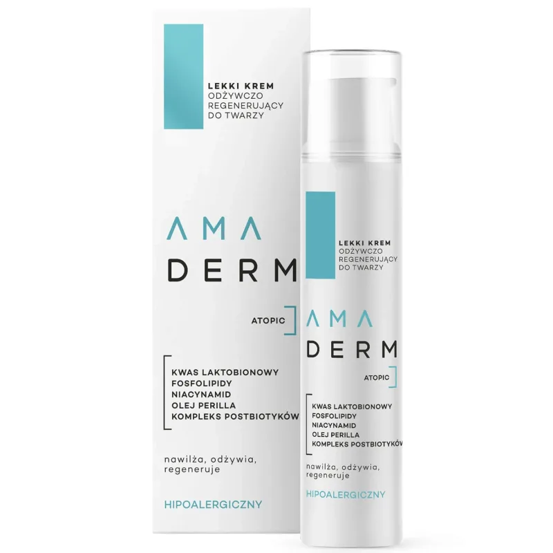 Amaderm Atopic, cremă ușoară hrănitoare și regenerantă, 50 ml — preț și oferte