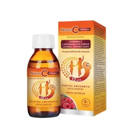 Sirop cu Vitamina C lipozomala pentru copii, +3 ani, 120 ml, Novo C Kids ND Medhealth — preț și oferte
