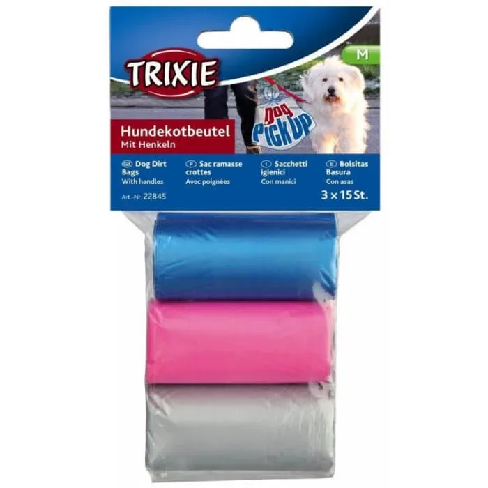 Pungi Igienice pentru strans resturi catel x3 Role/15 buc Trixie — preț și oferte