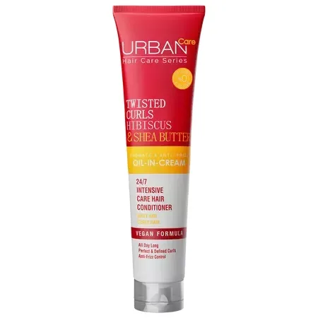 Crema pentru par cret cu Hibiscus si unt de Shea, 175 ml, Urban Care — preț și oferte