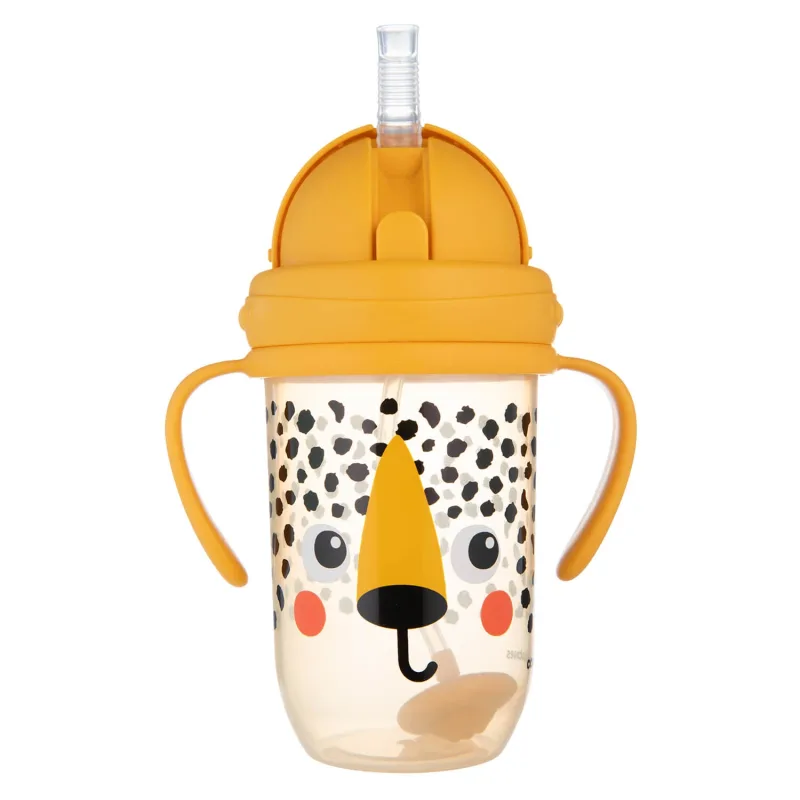 Canpol Babies, cană de picurare cu tub și greutate, BabiesBoo, ghepard, de la 6 luni, 270 ml — preț și oferte