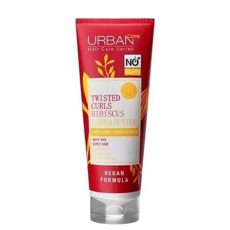 Balsam pentru păr creț cu Hibiscus și unt de Shea Urban Care, 250 ml — preț și oferte