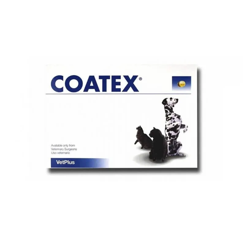Supliment nutritiv pentru caini si pisici, pentru piele si blana sanatoase Coatex, 60 capsule, VetPlus — preț și oferte