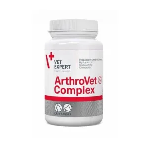 Supliment pentru functionarea normala a cartilajelor si articulatiilor la caini si pisici Arthrovet Complex, 90 tablete, VetExpert