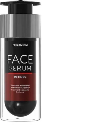 Frezyderm Serum Hidratant și Antiîmbătrânire cu Retinol și Peptide pentru Detoxifiere și Strălucire Față 30ml