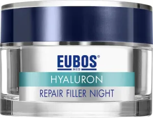 Eubos Hyaluron Repair Filler Cremă de Față de Noapte pentru Hidratare, Anti-îmbătrânire și Tonifiere cu Acid Hialuronic 50ml