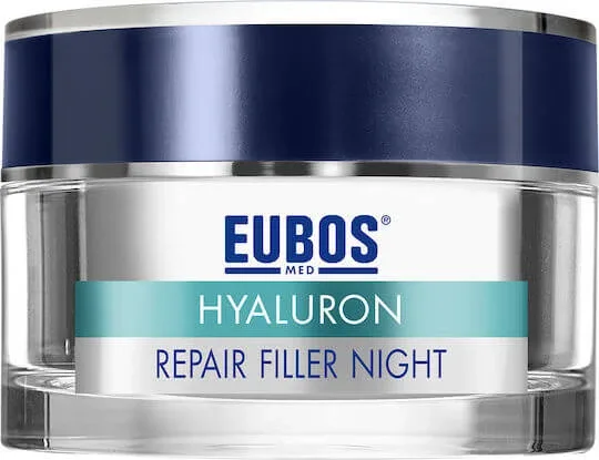 Eubos Hyaluron Repair Filler Cremă de Față de Noapte pentru Hidratare, Anti-îmbătrânire și Tonifiere cu Acid Hialuronic 50ml — preț și oferte