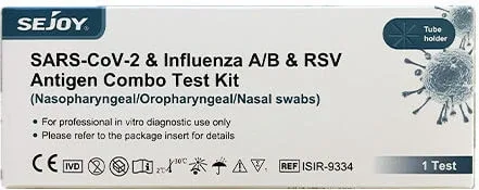Sejoy SARS-CoV-2 & Influenza A+B & RSV 1buc Autodiagnostic Rapid de Detectare cu Eșantion Nazal — preț și oferte