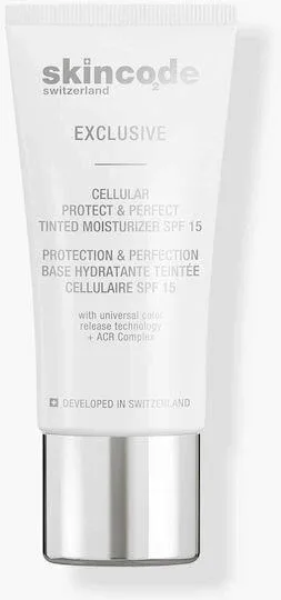 Skincode Exclusive Cellular Protect & Perfect Cremă de Față de Zi Colorată cu SPF15 pentru Hidratare și Anti-îmbătrânire 30ml — preț și oferte