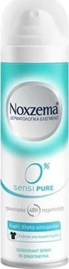 Noxzema 0% Sensi Pure Deodorant 48h sub formă de Spray Fără aluminiu 150ml — preț și oferte