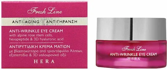 Fresh Line Hera Cremă Hidratantă și Anti-îmbătrânire pentru Ochi împotriva Cearcănelor cu Acid Hialuronic 15ml — preț și oferte