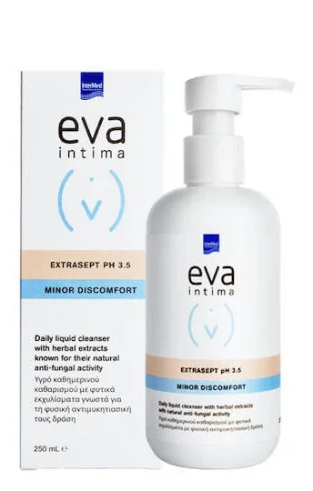 Eva Intima Extrasept Minor Discomfort pH 3.5 Lichid 250ml InterMed — preț și oferte