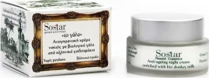 Sostar Lapte Cremă de Față de Noapte pentru Hidratare și Anti-îmbătrânire cu Lapte de Măgăriță 50ml