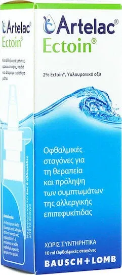 Bausch & Lomb Artelac Ectoin Picături Oftalmice cu Acid Hialuronic 10ml