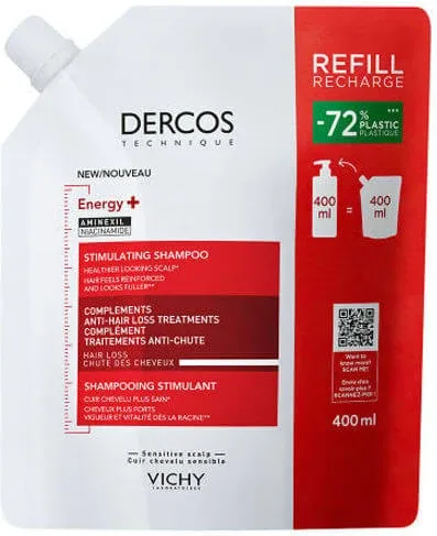 Vichy Dercos Energy+ Refill Sampon de par against Hair Loss for Toate Tipurile Hair 1x400ml — preț și oferte