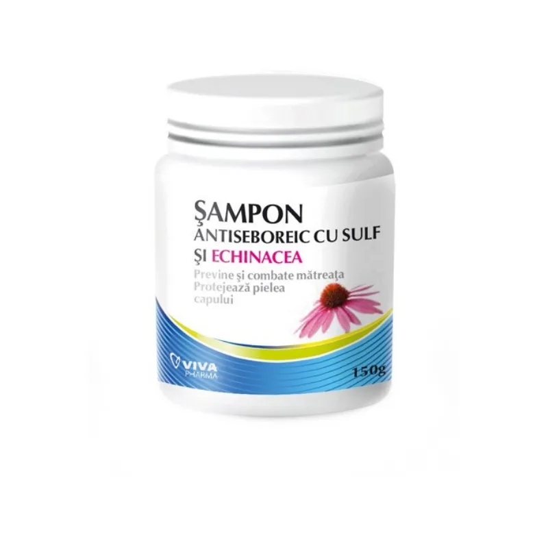 Sampon antiseboric cu sulf si echinacea, 150g, Viva Pharma — preț și oferte