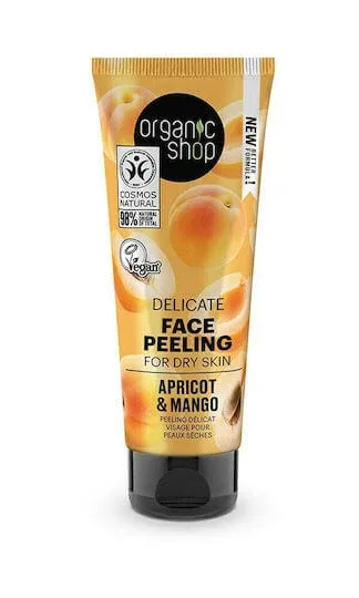 Organic Shop Delicate Apricot & Mango Peeling pentru Față 75ml — preț și oferte