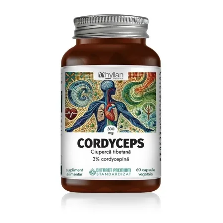 Cordyceps, 60 capsule vegetale, Hyllan Pharma — preț și oferte