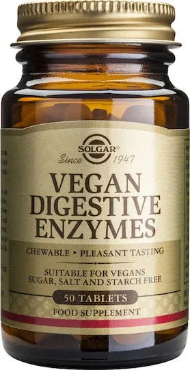 Solgar Vegan Digestive Enzymes fără Gluten 50 file — preț și oferte