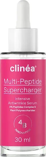Clinea Multi-peptide Supercharger Serum Hidratant și Anti-îmbătrânire pentru Față cu Peptide și Acid Hialuronic pentru Tonifiere și Revitalizare 30ml